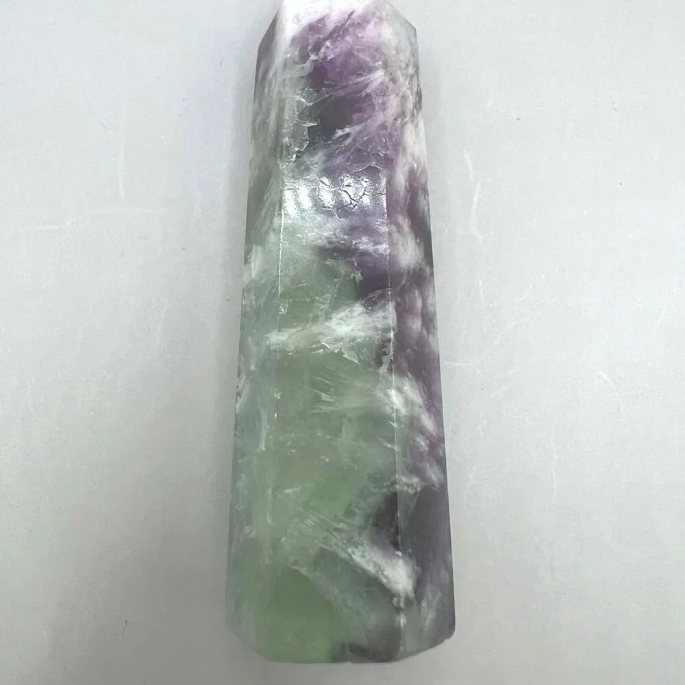 Snowflake/Feather Fluorite Point